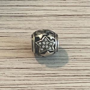 Retired Brighton Silver Stars 4th of July American Bead Spacer NWOT